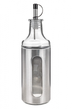 Flasche mit Edelstahlhülle 400ml komplett mit Ausgiesser